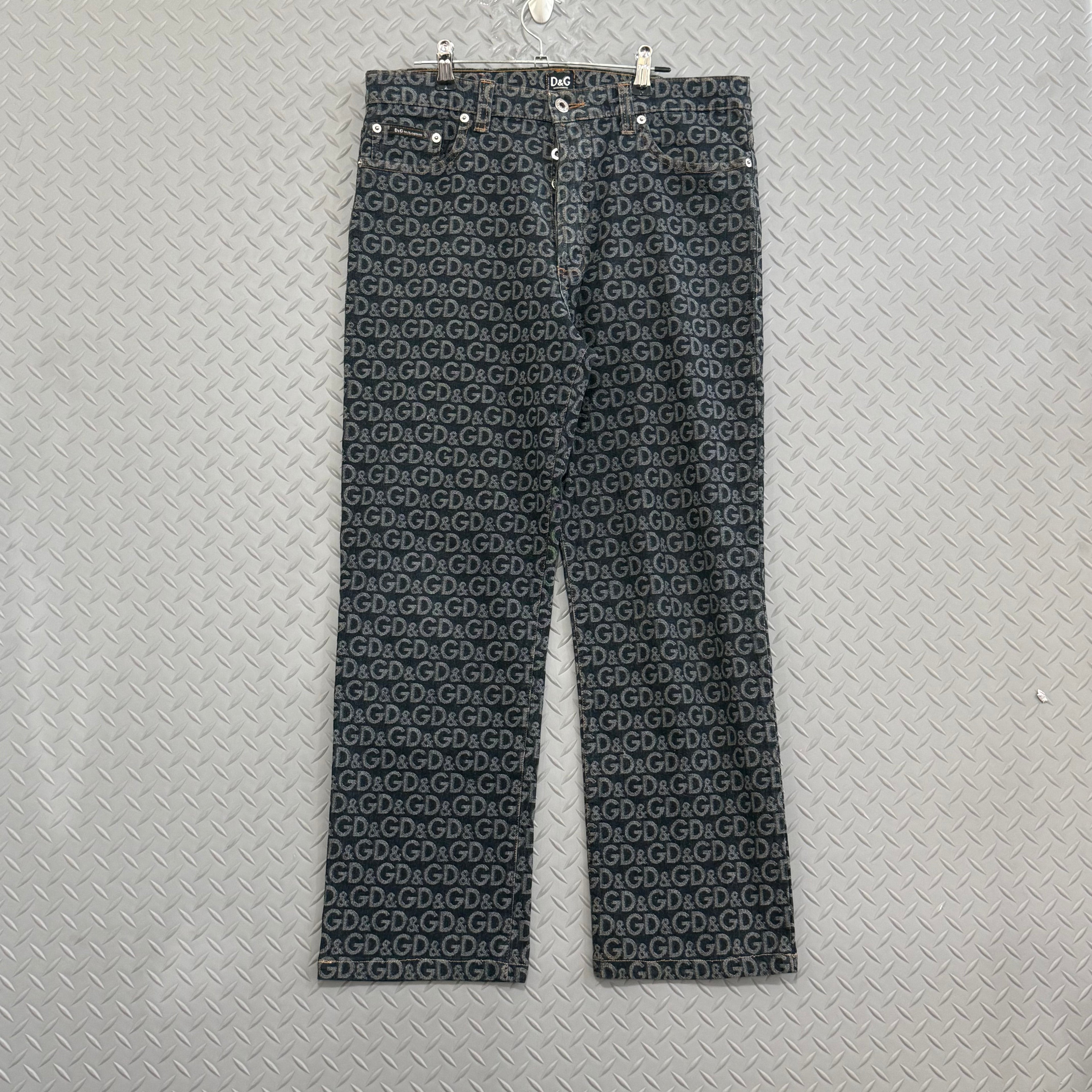 Dolce and Gabban Monogram Jeans - Size 36