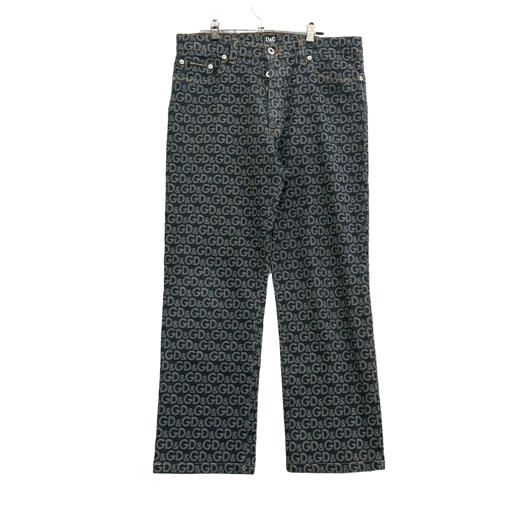 Dolce and Gabban Monogram Jeans - Size 36