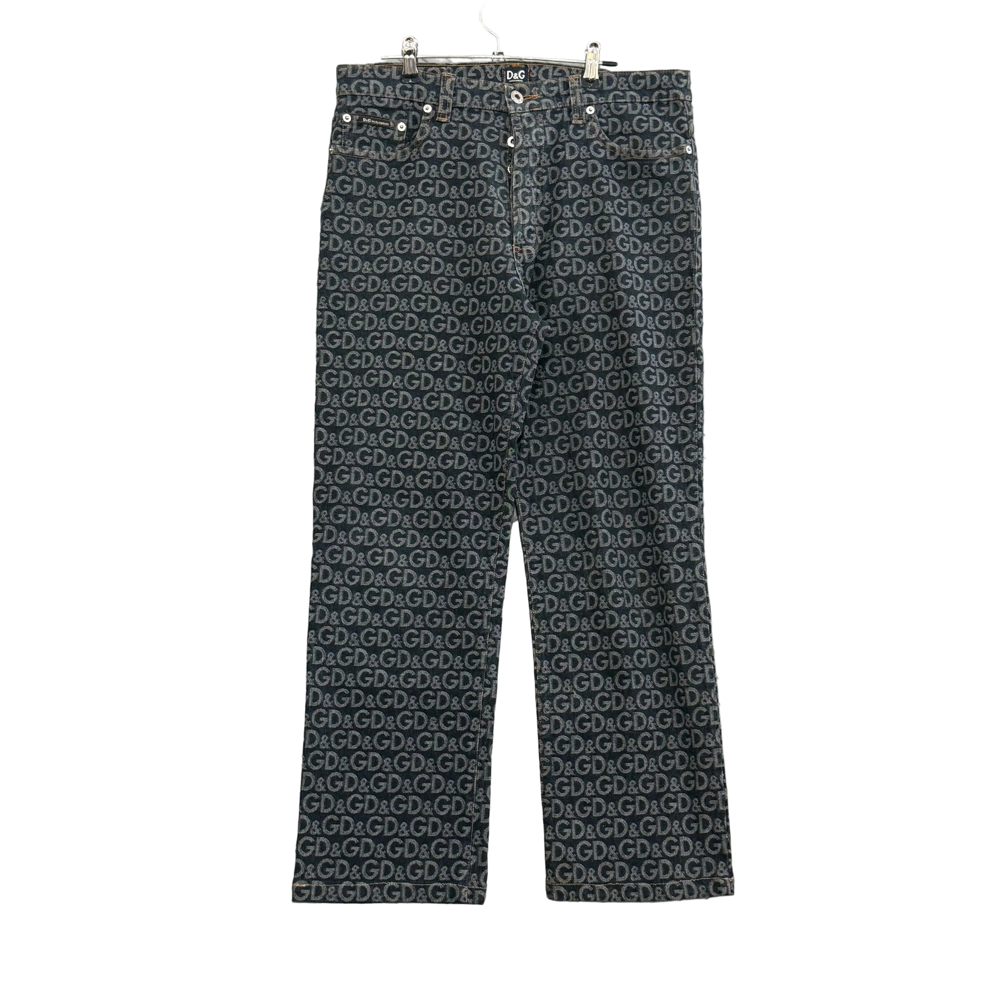 Dolce and Gabban Monogram Jeans - Size 36