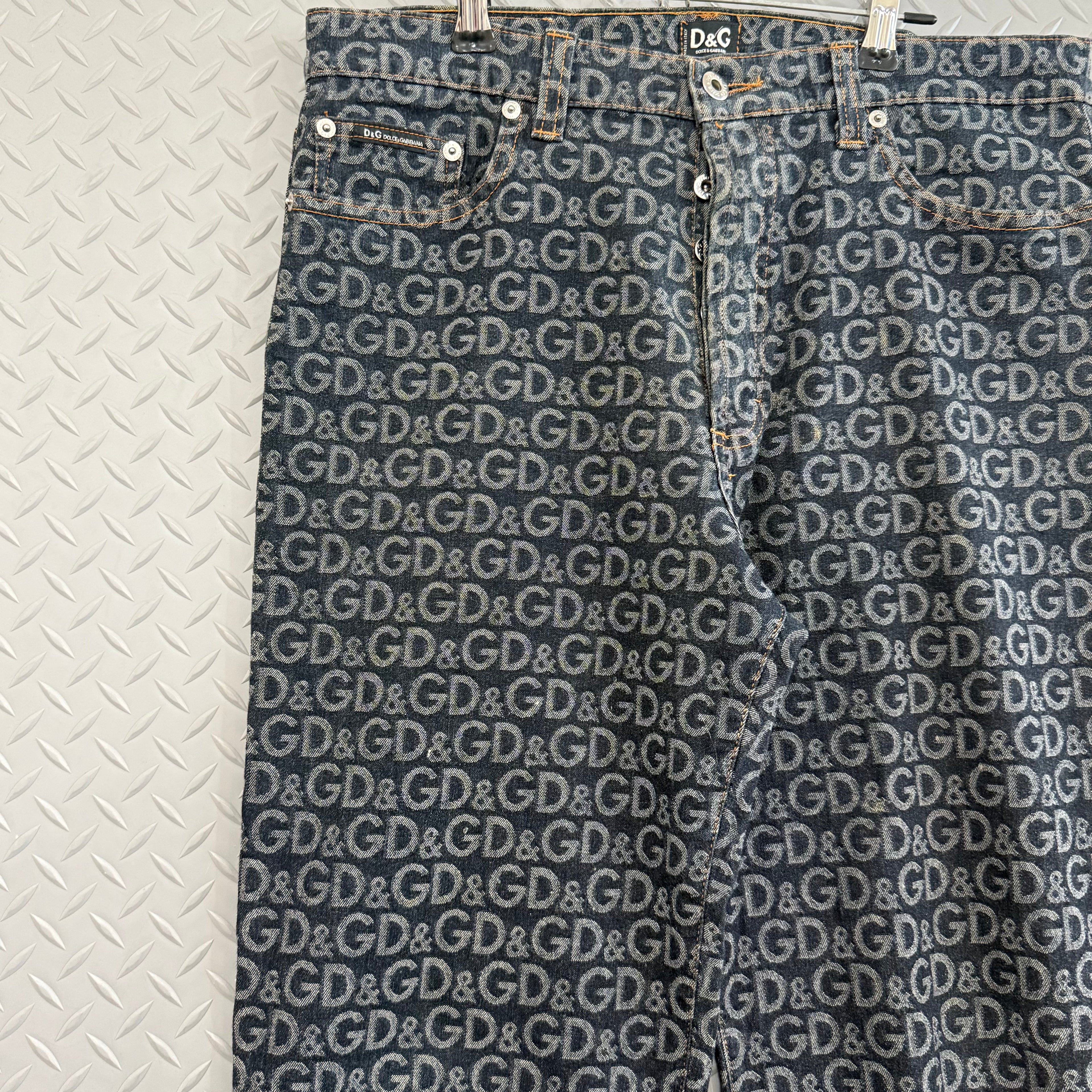 Dolce and Gabban Monogram Jeans - Size 36