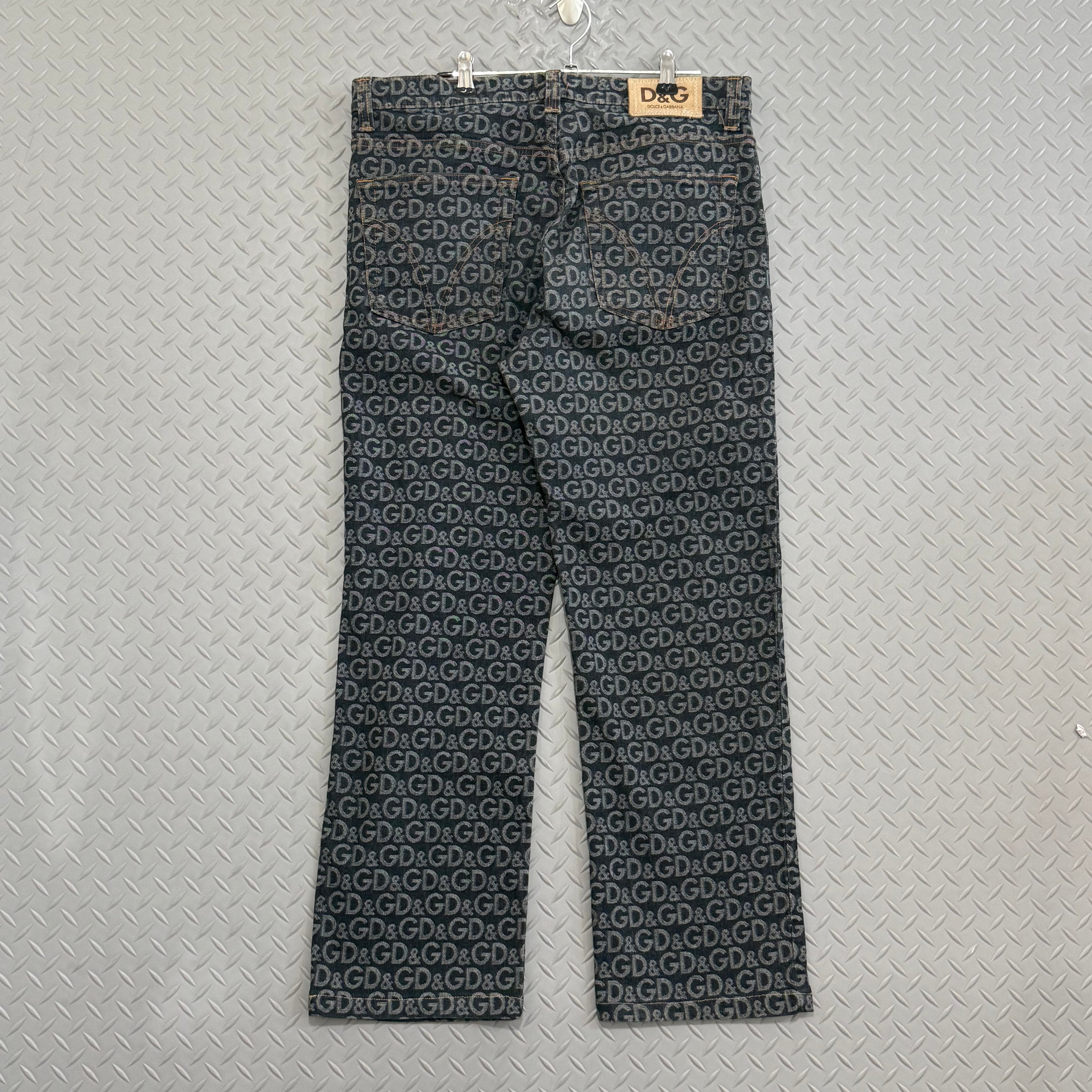 Dolce and Gabban Monogram Jeans - Size 36