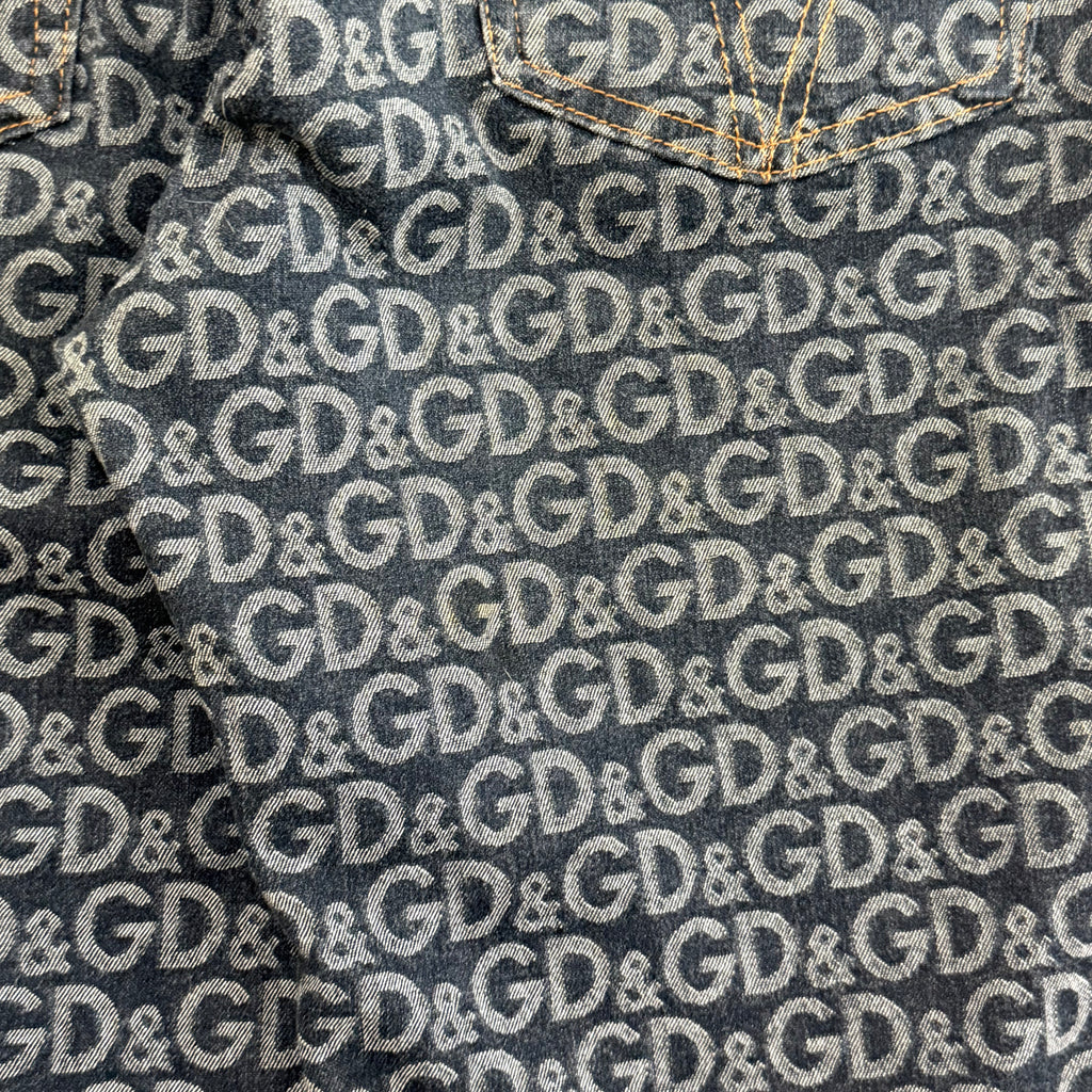 Dolce and Gabban Monogram Jeans - Size 36