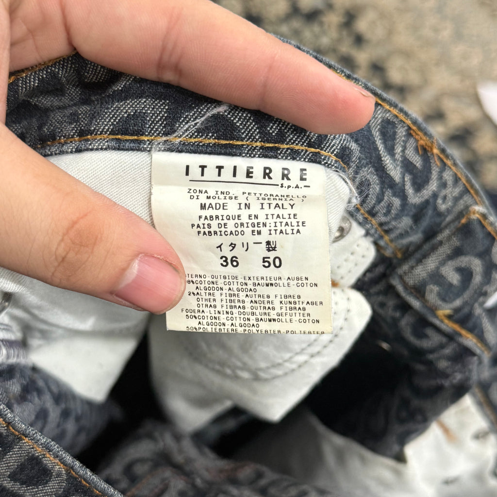 Dolce and Gabban Monogram Jeans - Size 36