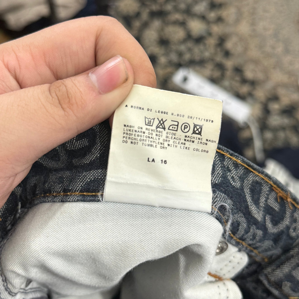 Dolce and Gabban Monogram Jeans - Size 36