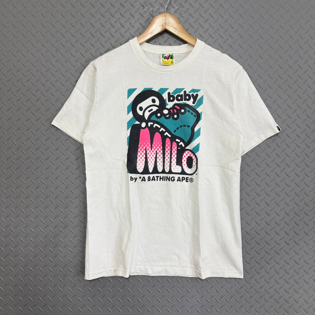 A Bathing Ape Baby Milo Skate Tee - Size M