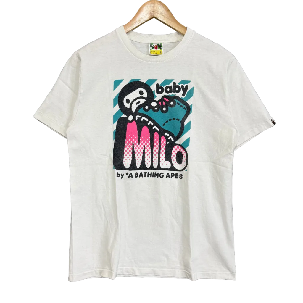 A Bathing Ape Baby Milo Skate Tee - Size M