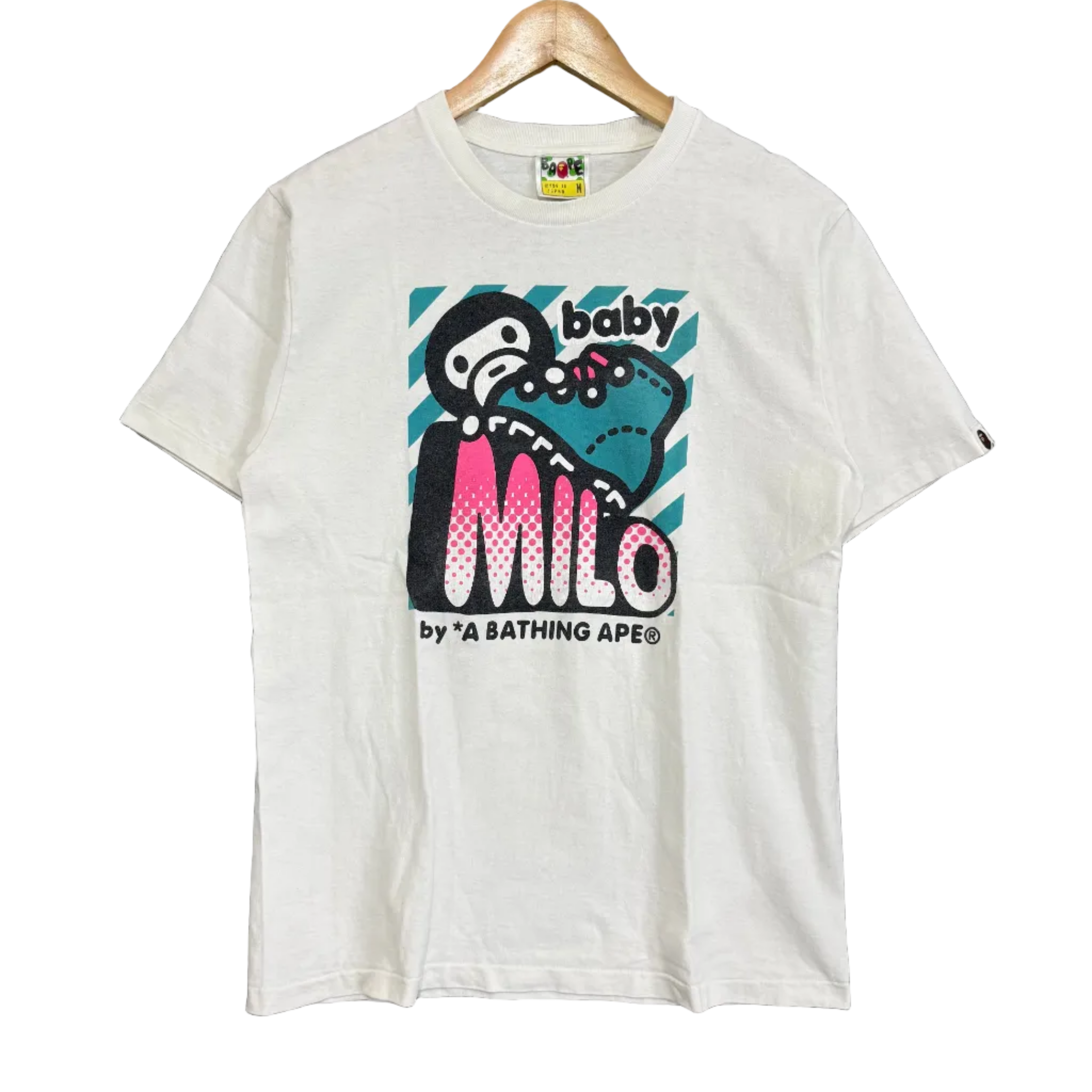 A Bathing Ape Baby Milo Skate Tee - Size M