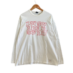 Stussy Distressed "It aint where ya from" Longsleeve Tee - Size XL