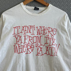 Stussy Distressed "It aint where ya from" Longsleeve Tee - Size XL