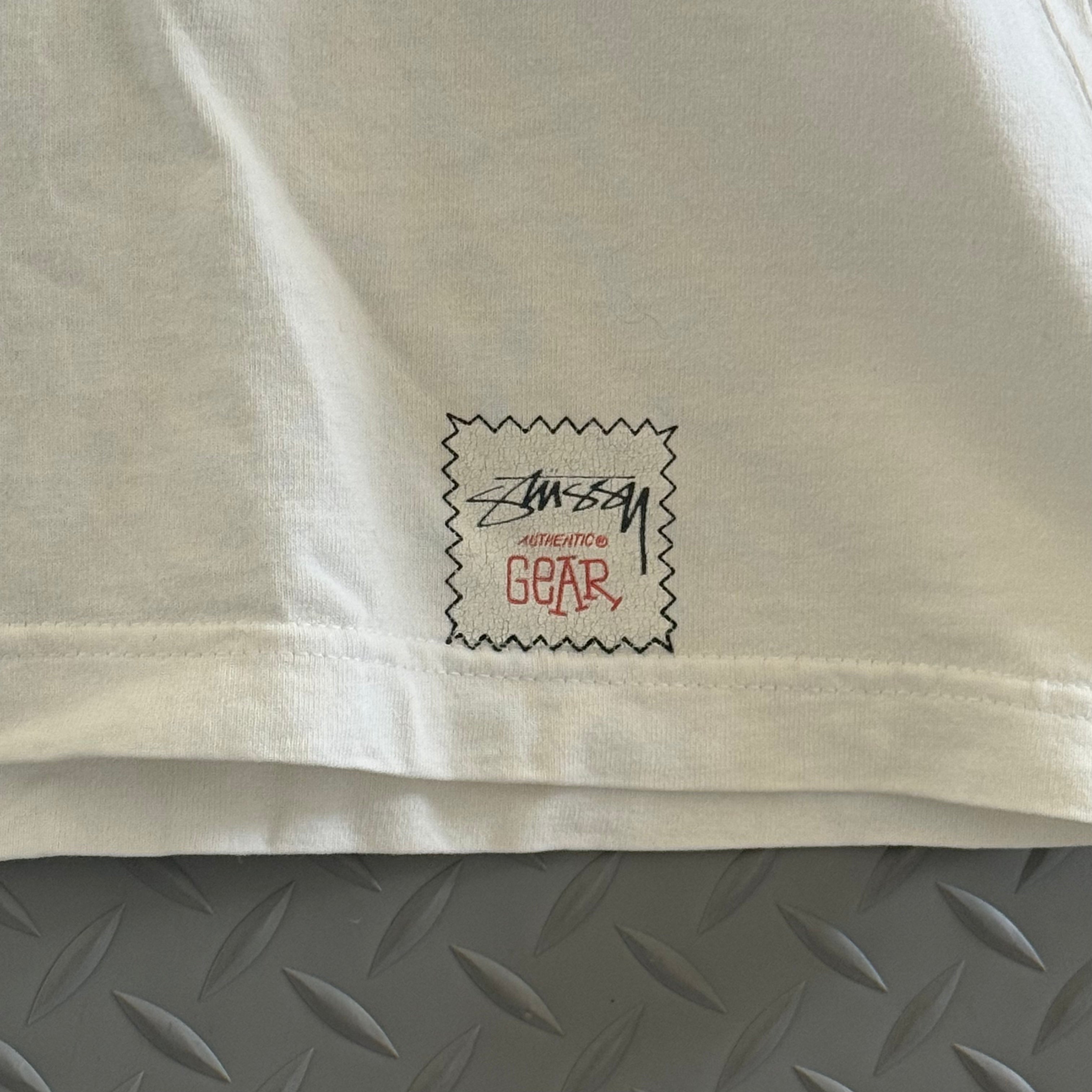 Stussy Distressed "It aint where ya from" Longsleeve Tee - Size XL