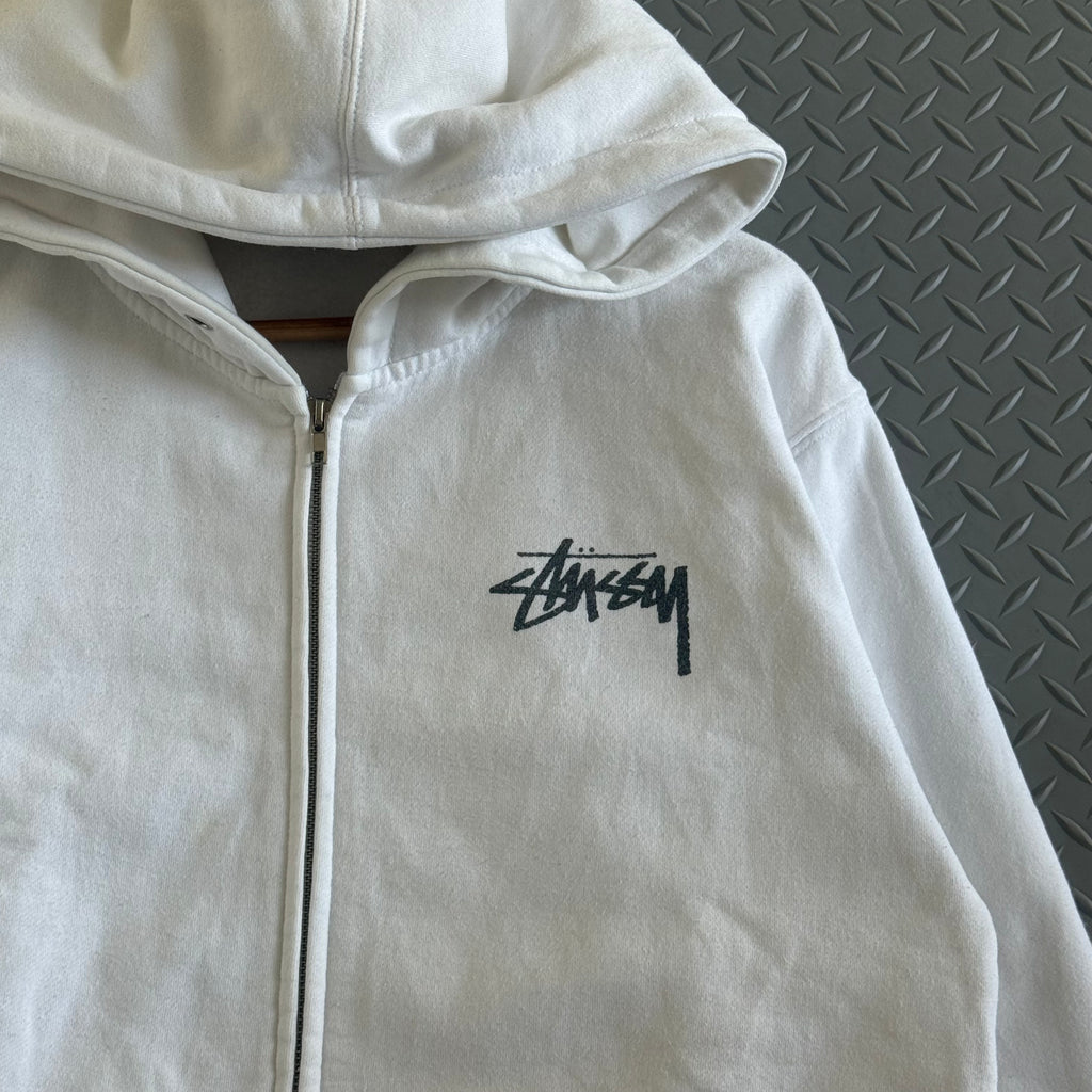Stussy Zip Up Hoodie - Size M