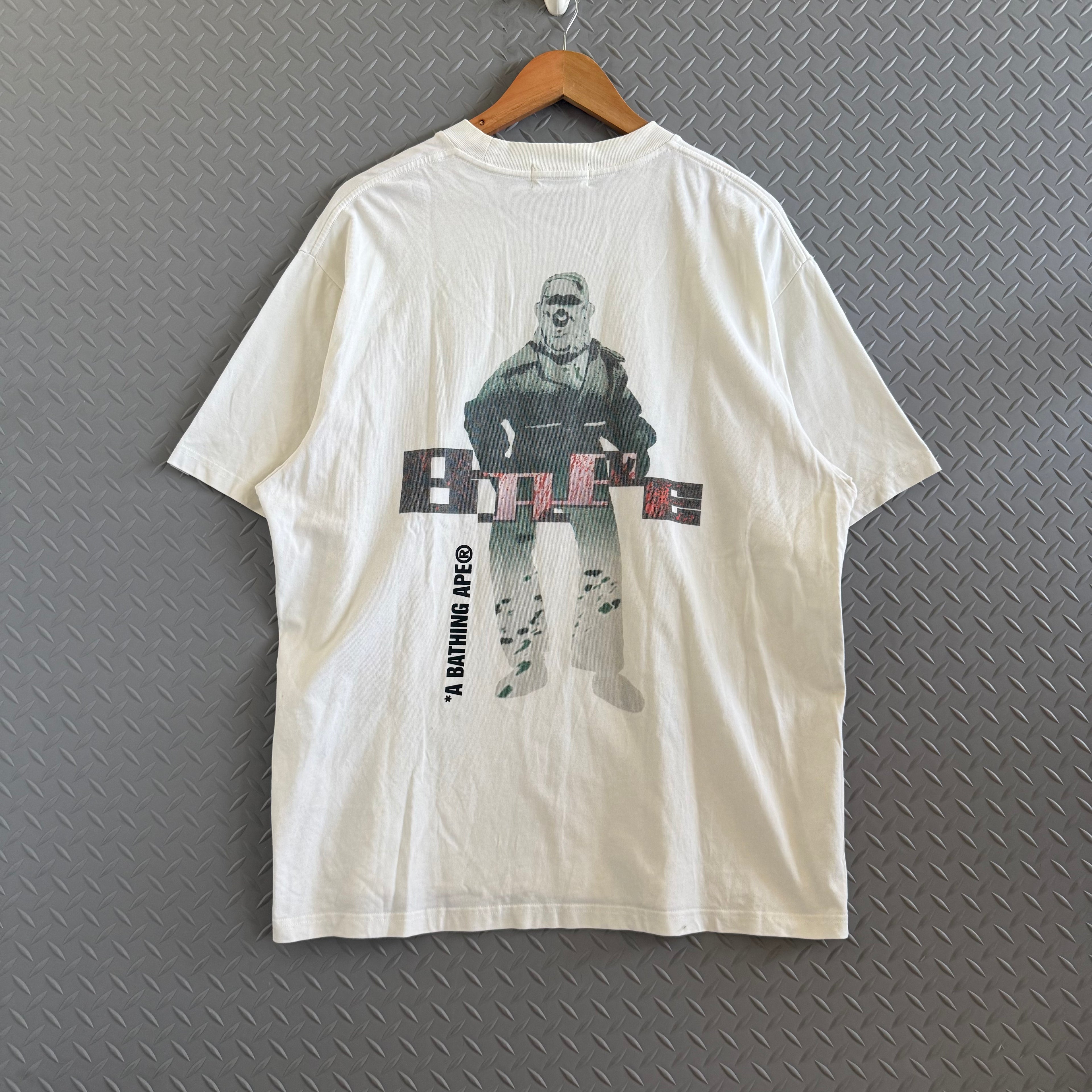 A Bathing Ape Soldier Graphic Tee - Size L