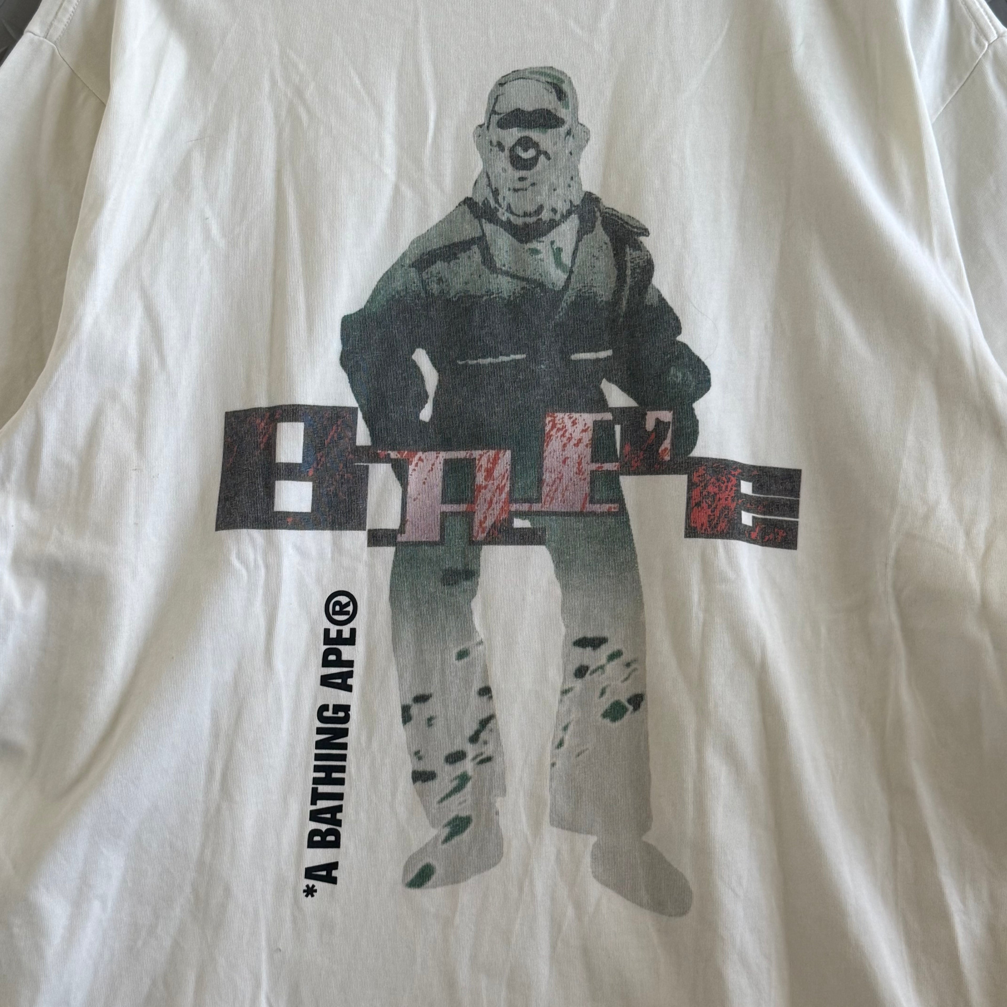 A Bathing Ape Soldier Graphic Tee - Size L