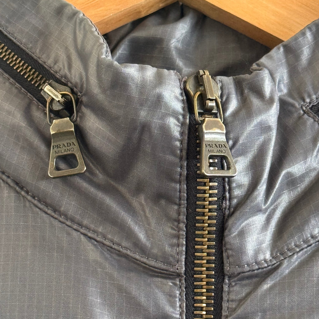 Prada SS08 Grey and Blue Sport Jacket - Size S