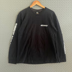 Stussy Black Fade Longsleeve Tee - Size M
