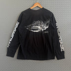 Stussy Black Fade Longsleeve Tee - Size M