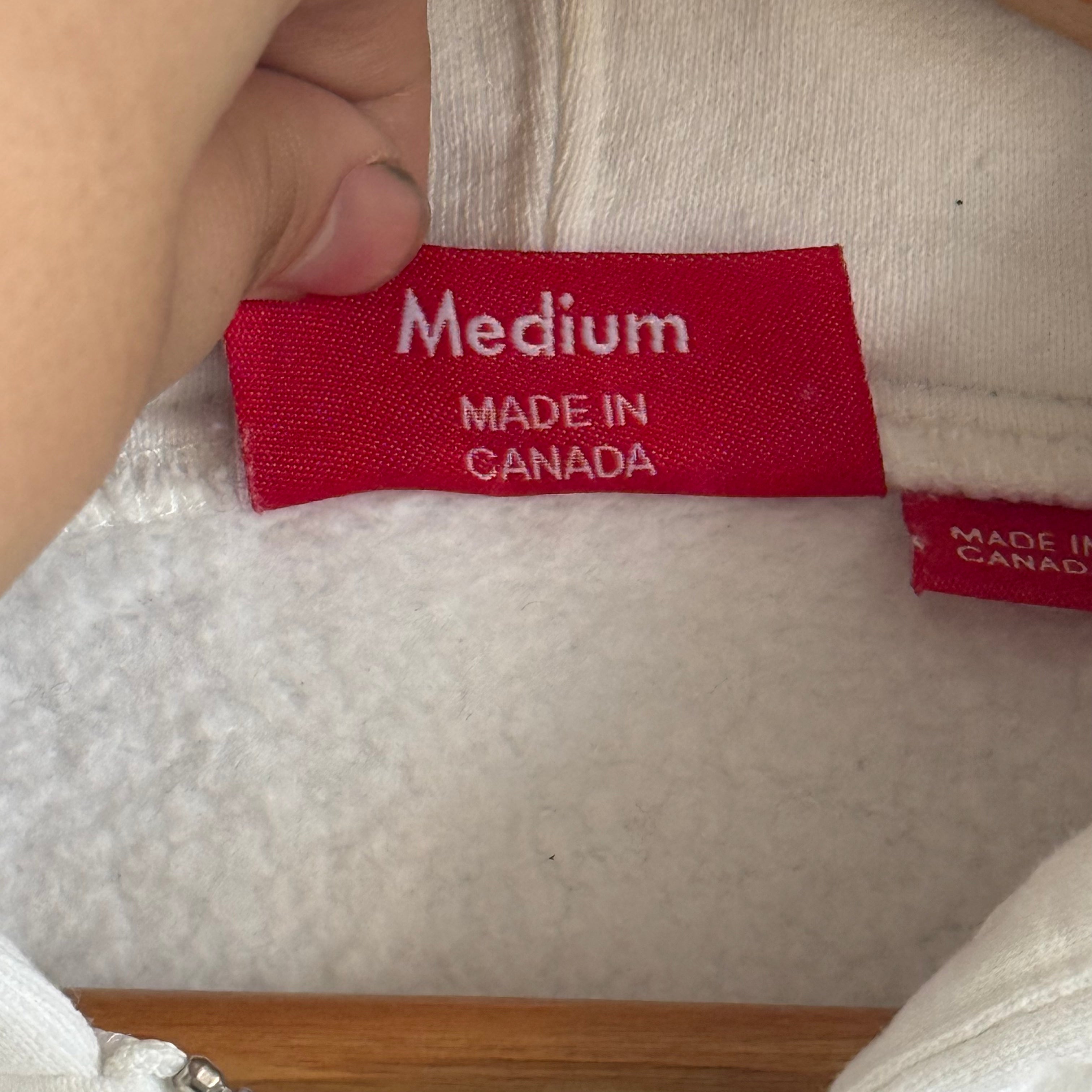 Supreme One Point Zip Up Hoodie - Size M