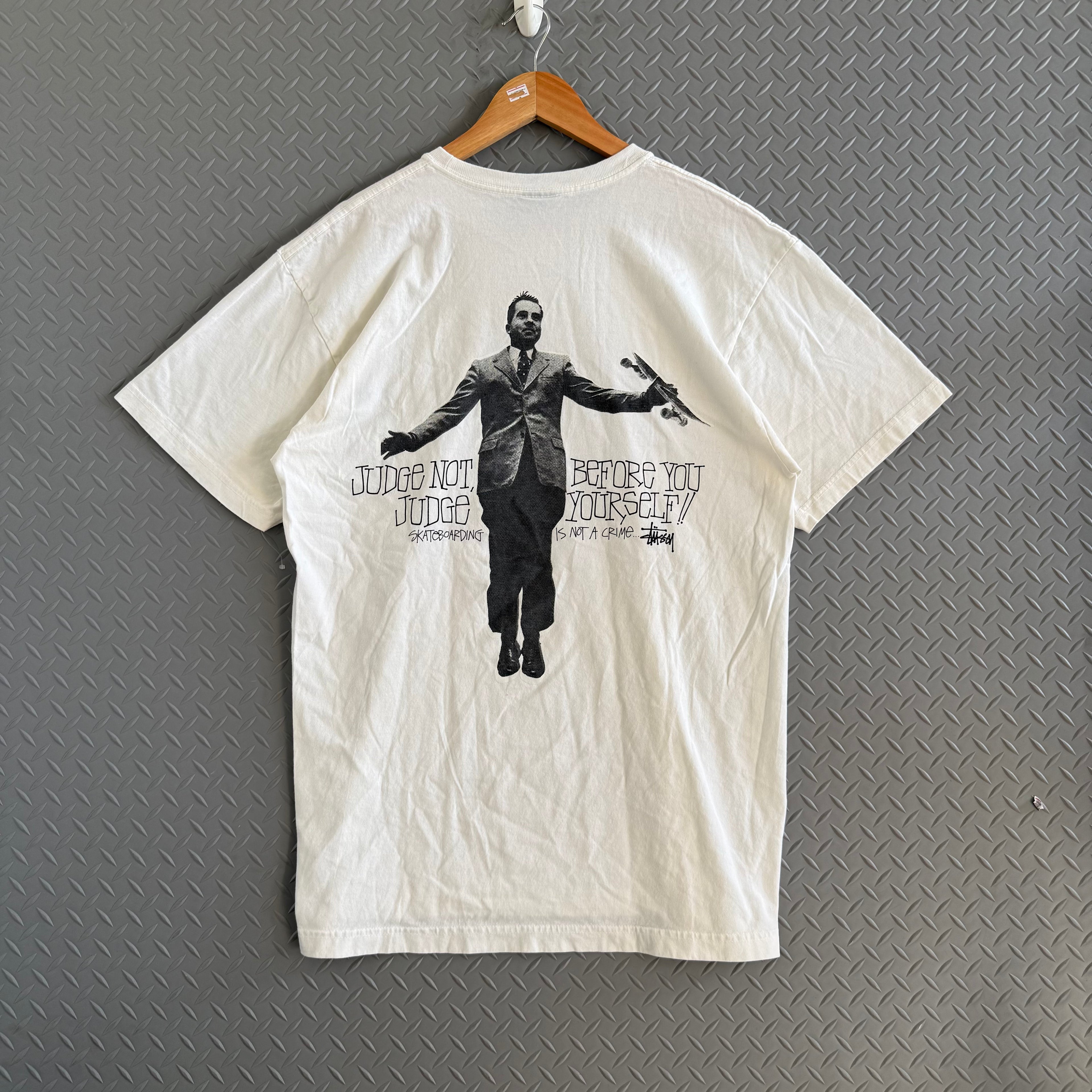 Stussy Man Print Tee - Size L