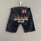 A Bathing Ape Embroidred Denim Shorts - Size M