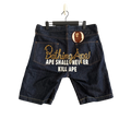 A Bathing Ape Embroidred Denim Shorts - Size M
