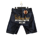 A Bathing Ape Embroidred Denim Shorts - Size M