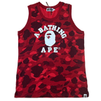 A Bathing Ape Camo Basketball Tank Top (With Tags) - Size M
