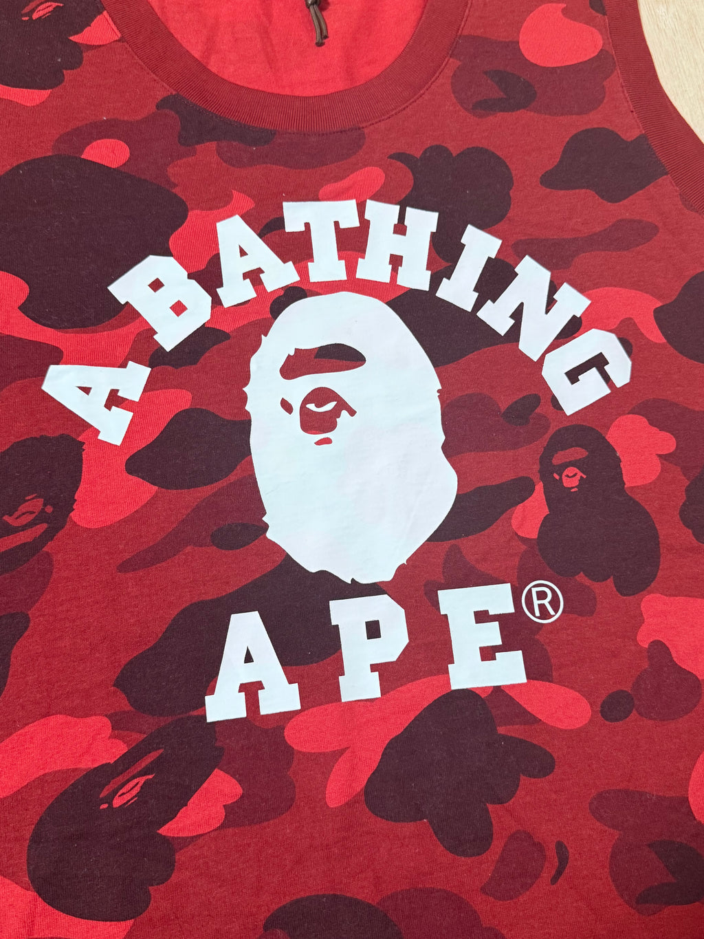 A Bathing Ape Camo Basketball Tank Top (With Tags) - Size M