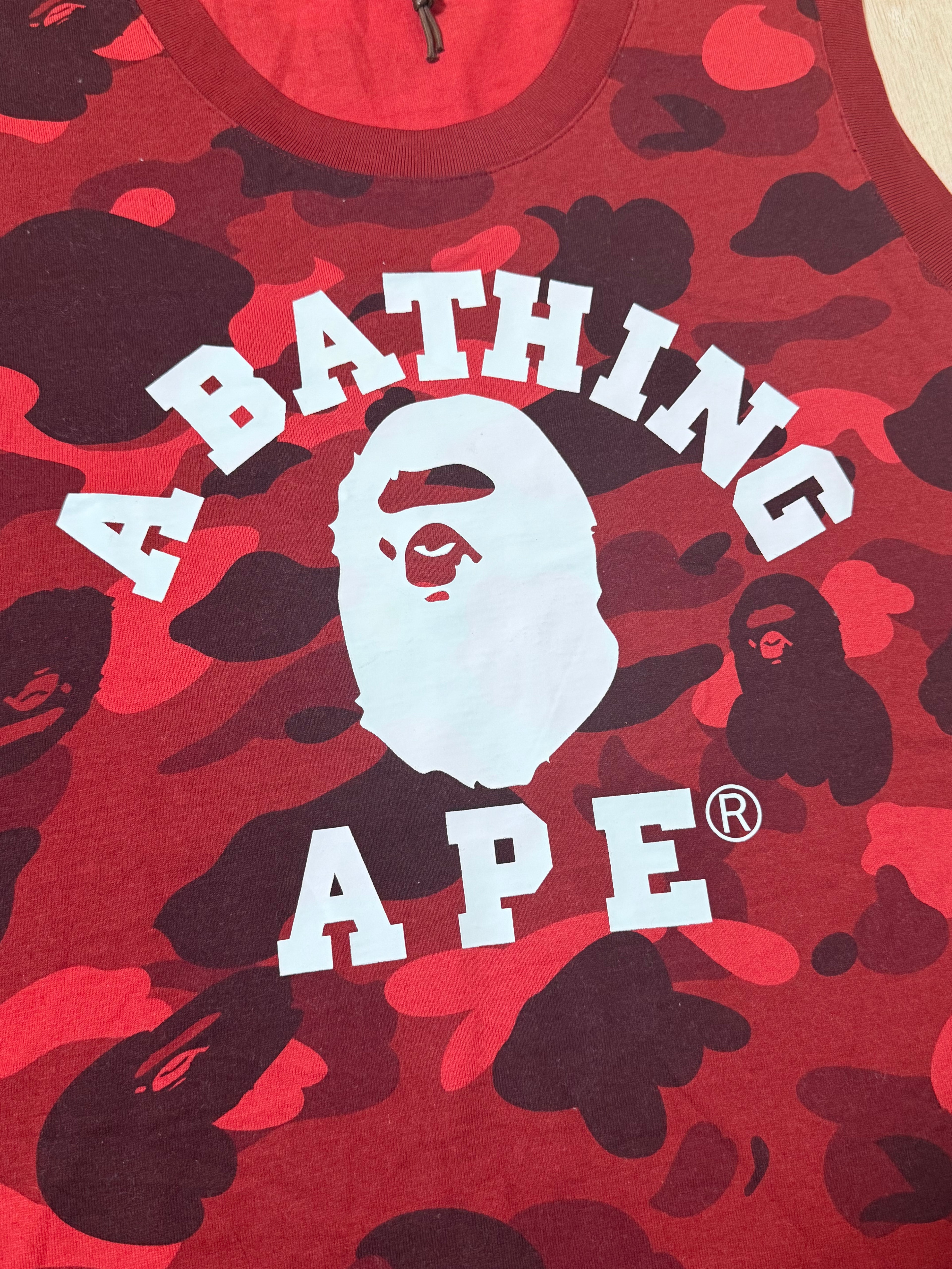 A Bathing Ape Camo Basketball Tank Top (With Tags)
