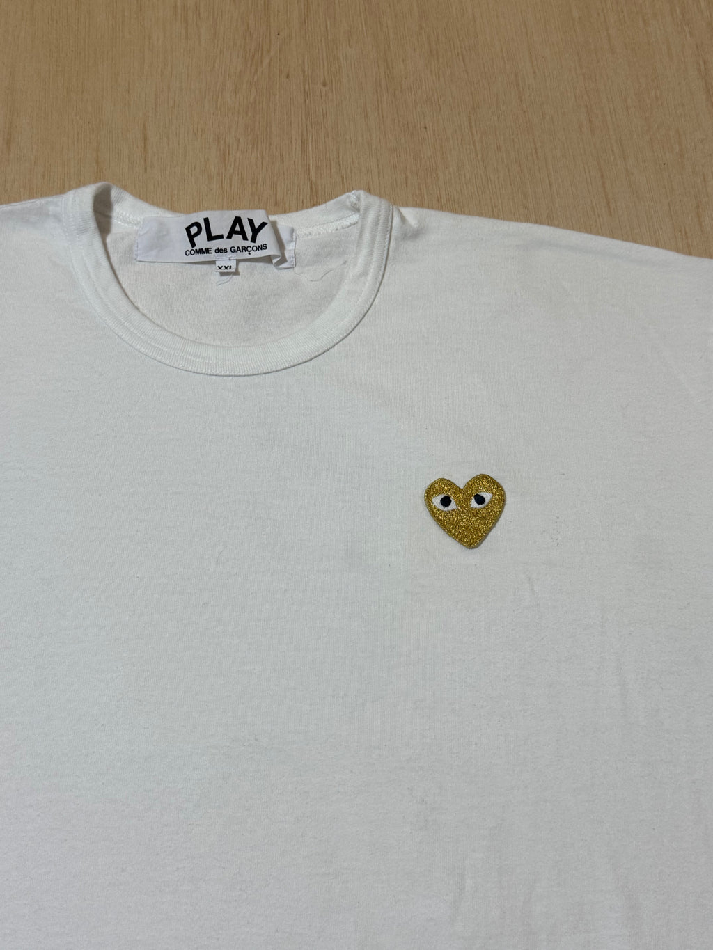 Play CDG Gold Heart Tee