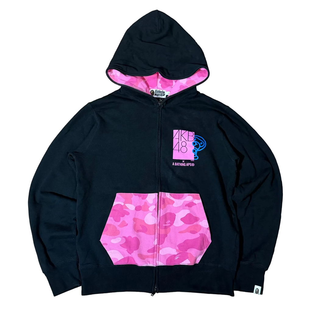 AKB48 X A Bathing Ape Zip Up Hoodie