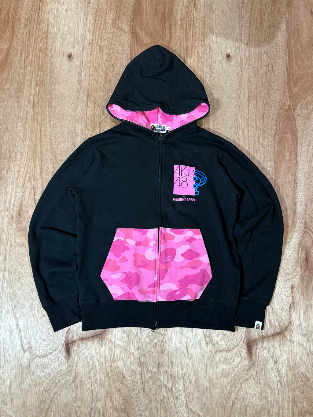 AKB48 X A Bathing Ape Zip Up Hoodie