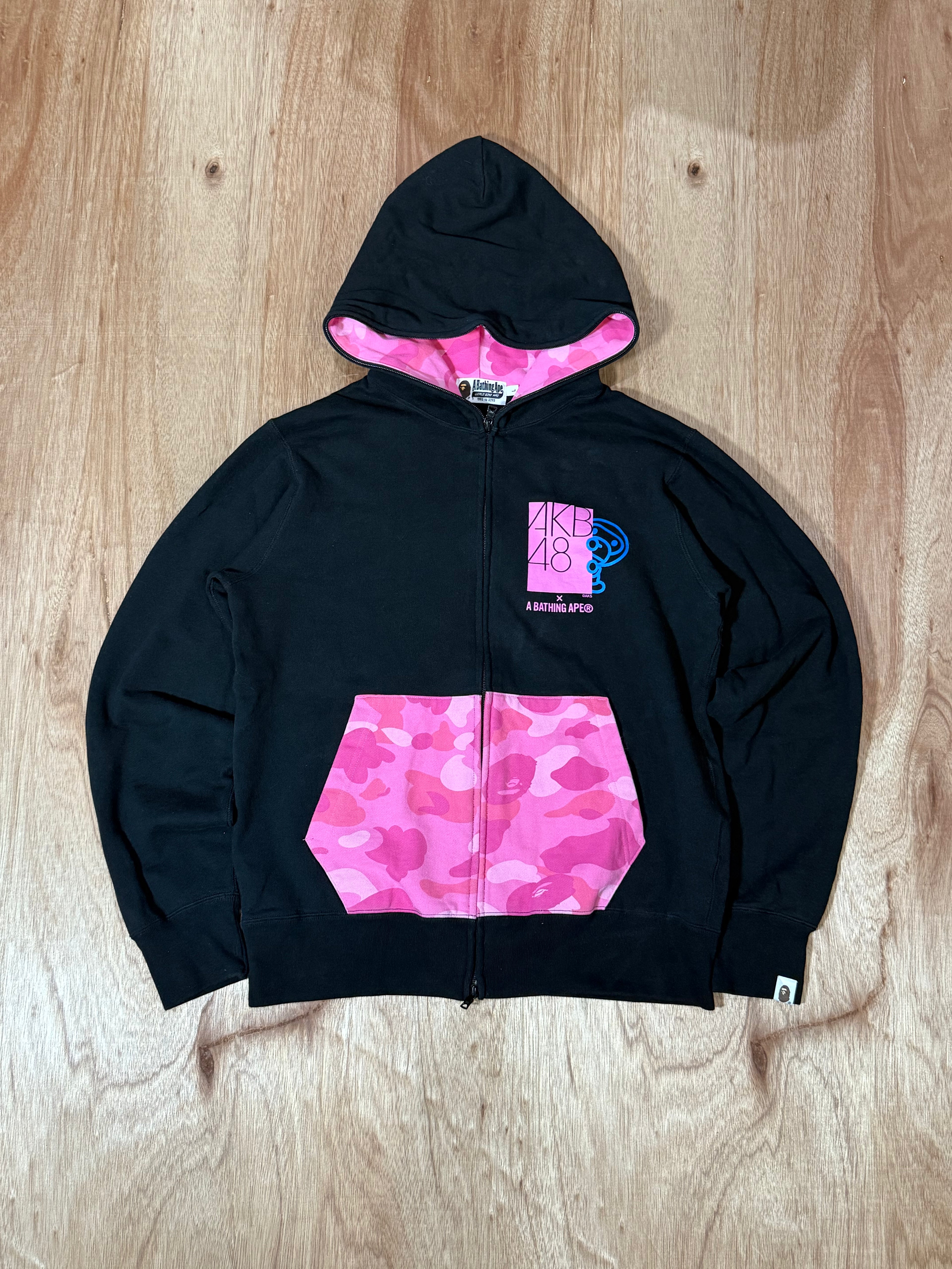 AKB48 X A Bathing Ape Zip Up Hoodie