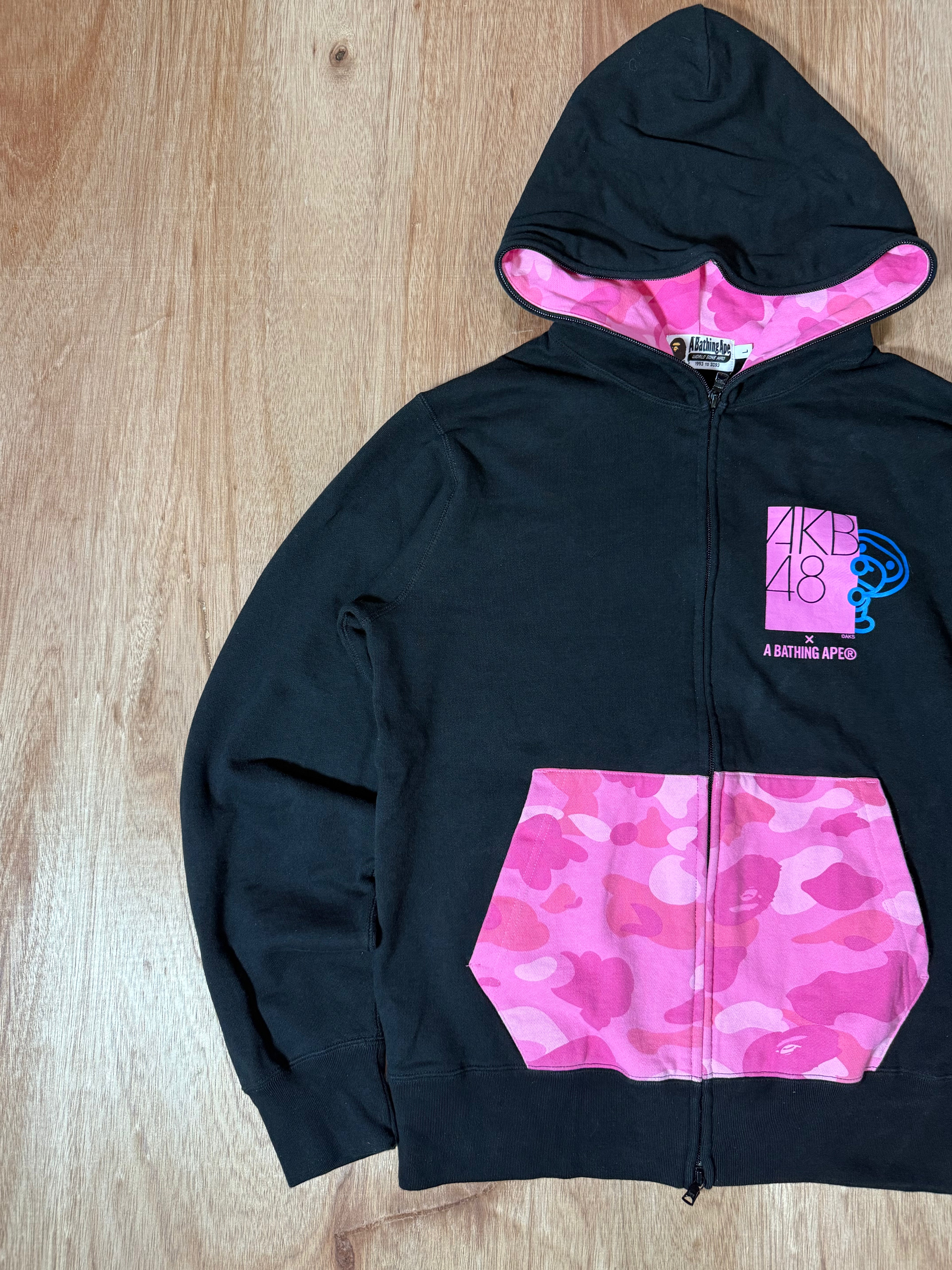 AKB48 X A Bathing Ape Zip Up Hoodie