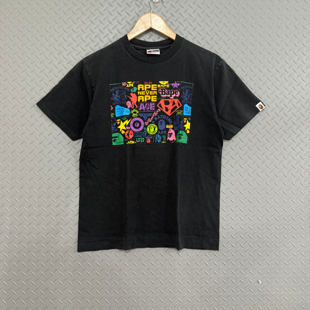 A Bathing Ape Logos Tee - Size M