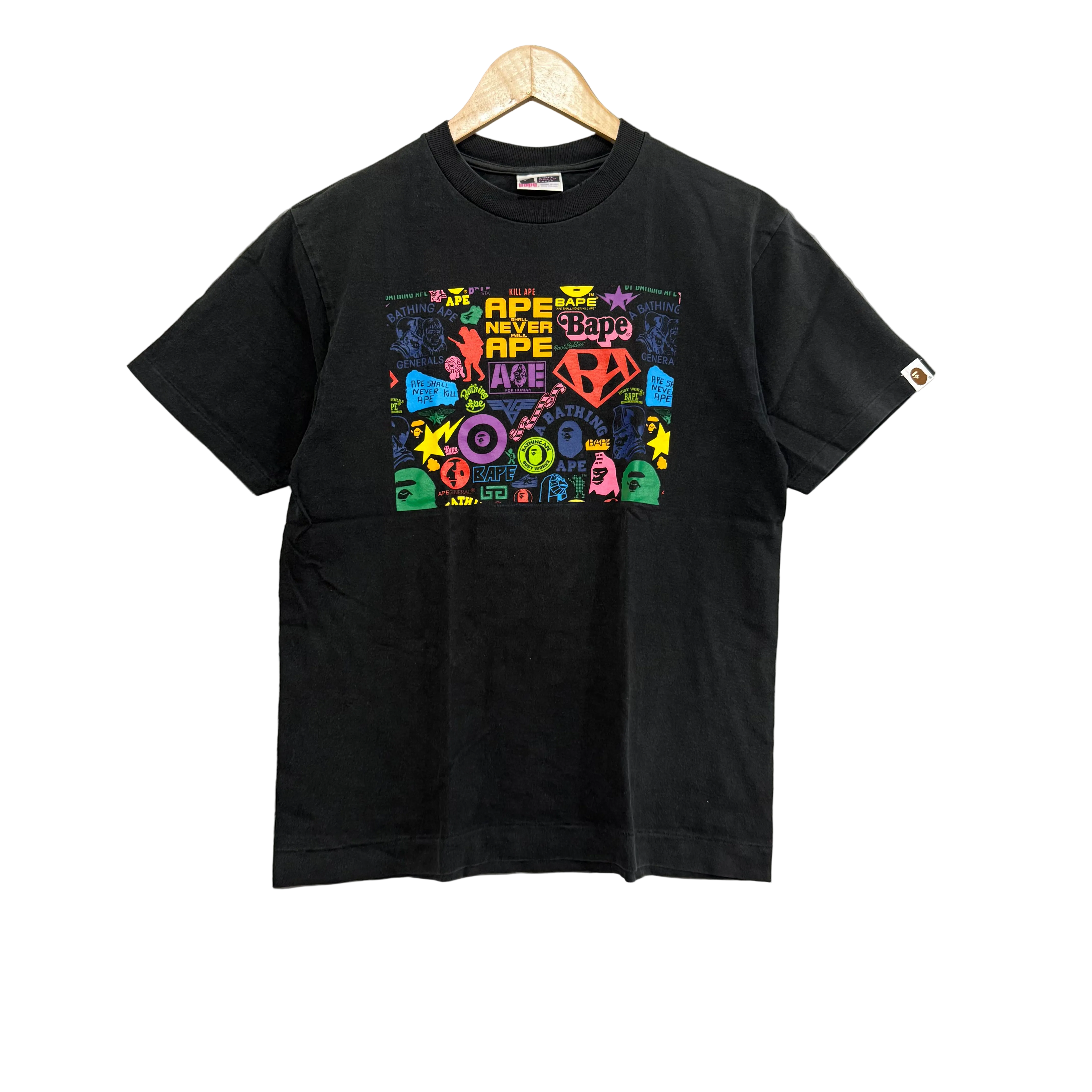 A Bathing Ape Logos Tee - Size M