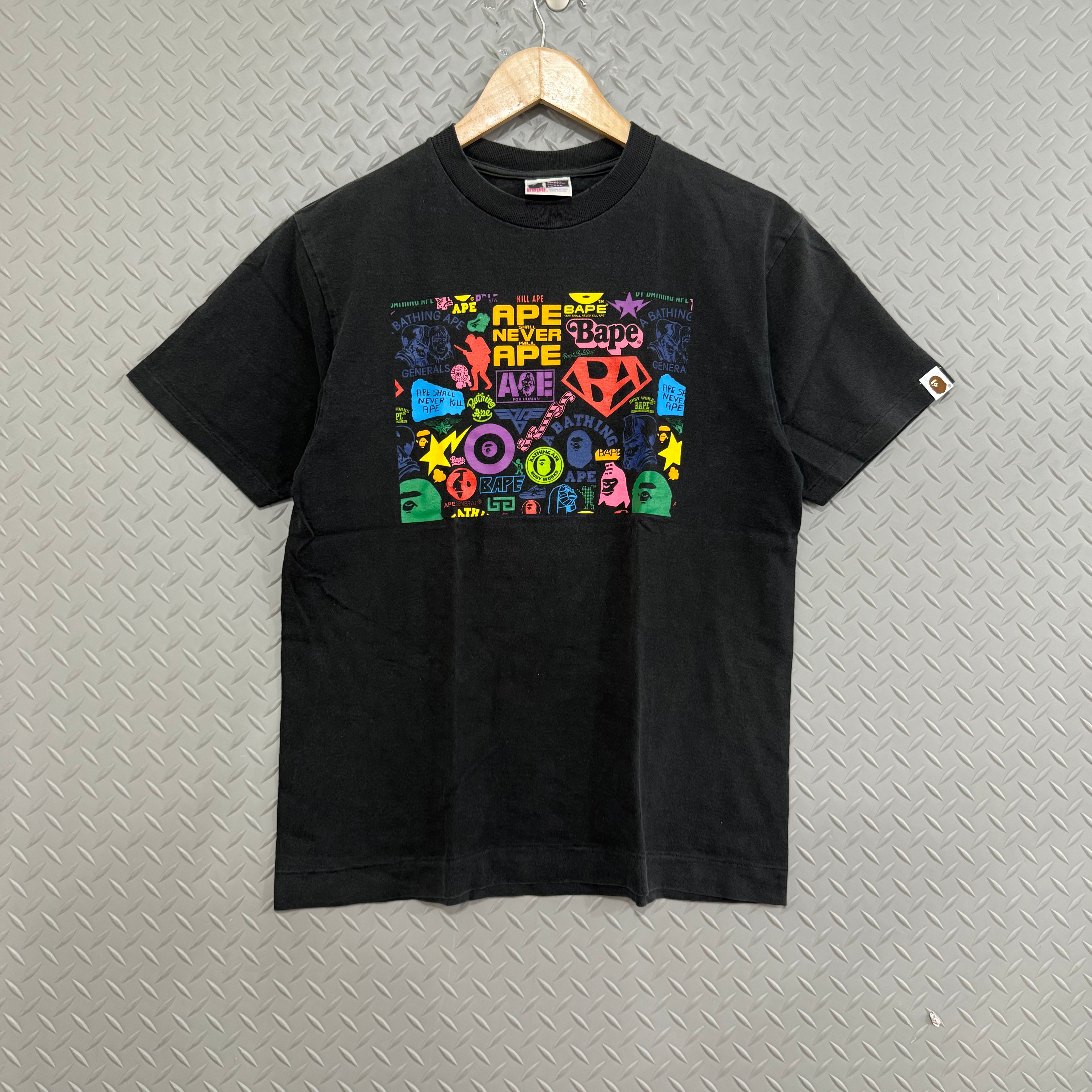 A Bathing Ape Logos Tee - Size M