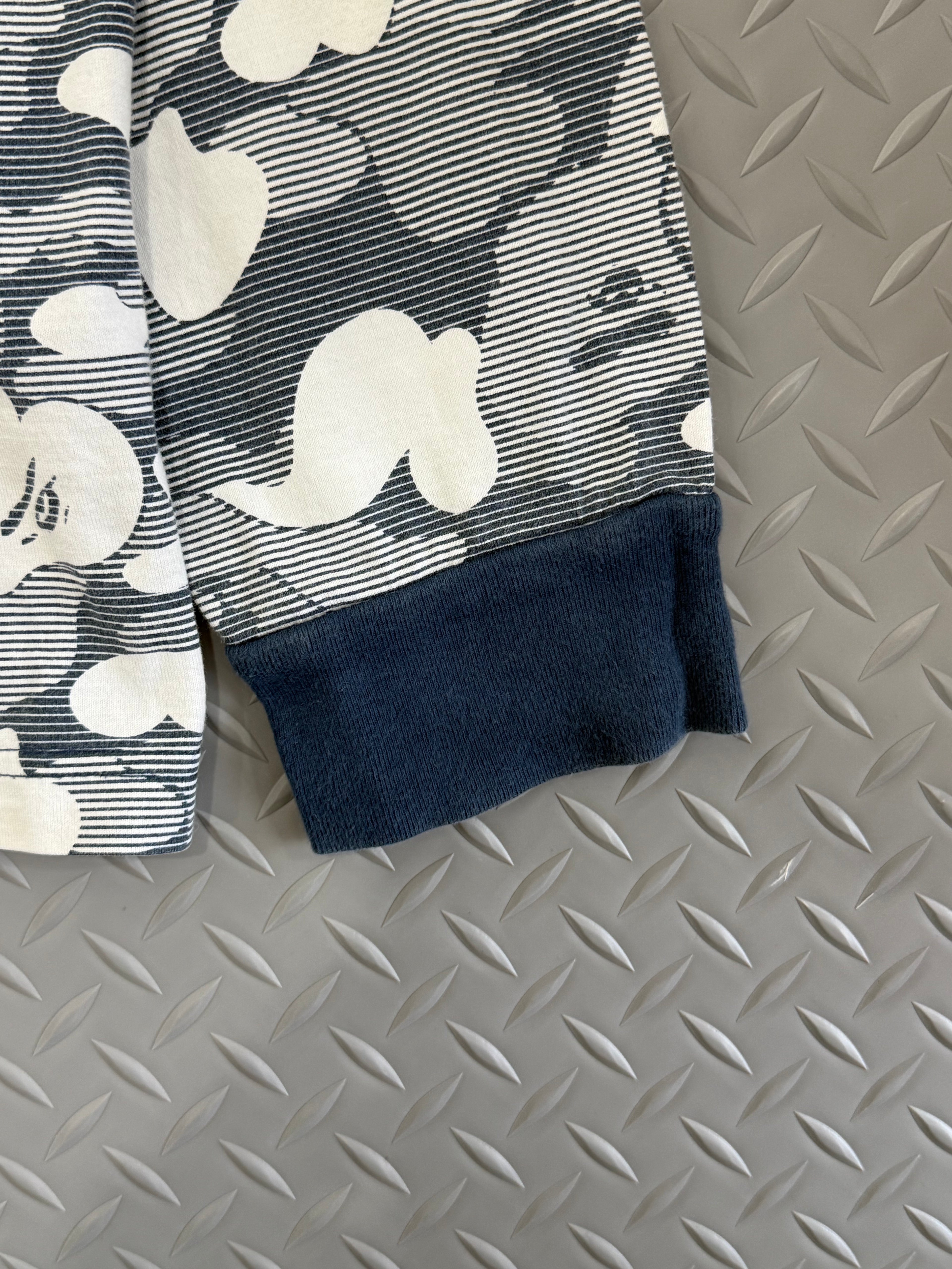 BAPE Stripe ABC Camo Relaxed Fit Pocket L/S Tee - Size L