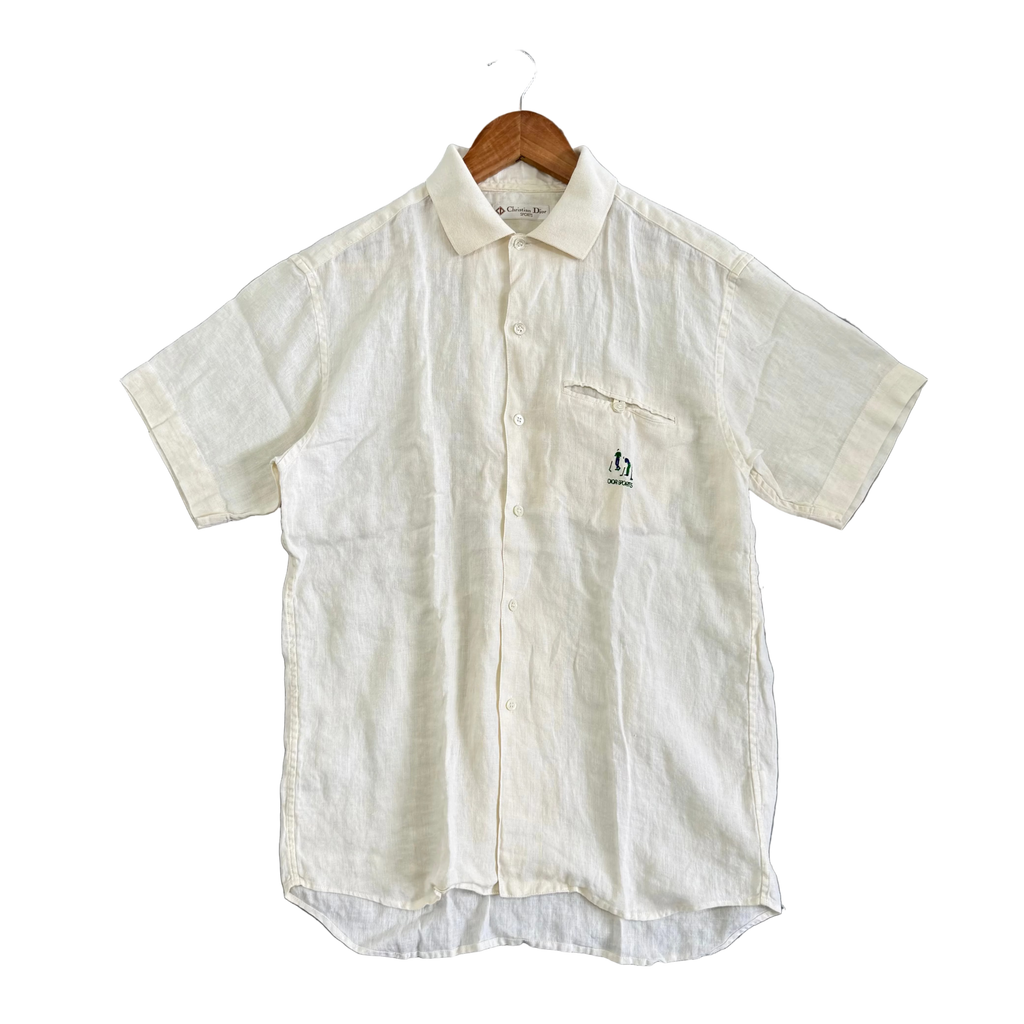 Vintage Christian Dior Sport Linen Polo - Size M