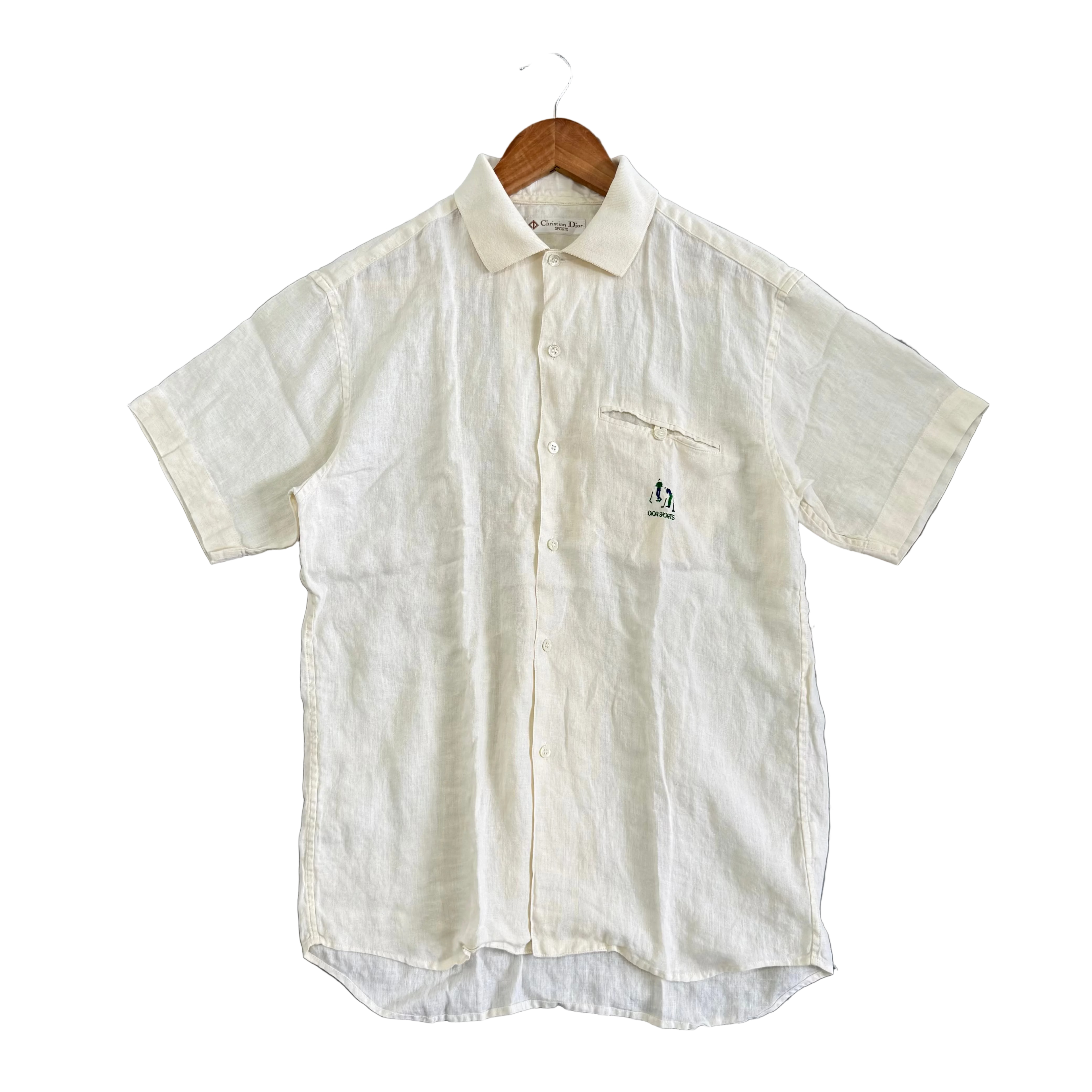 Vintage Christian Dior Sport Linen Polo - Size M