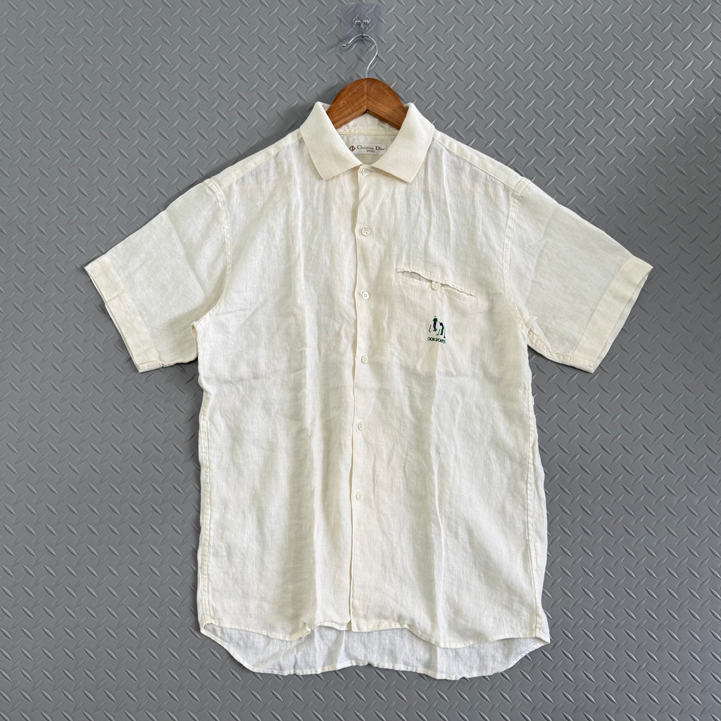 Vintage Christian Dior Sport Linen Polo - Size M