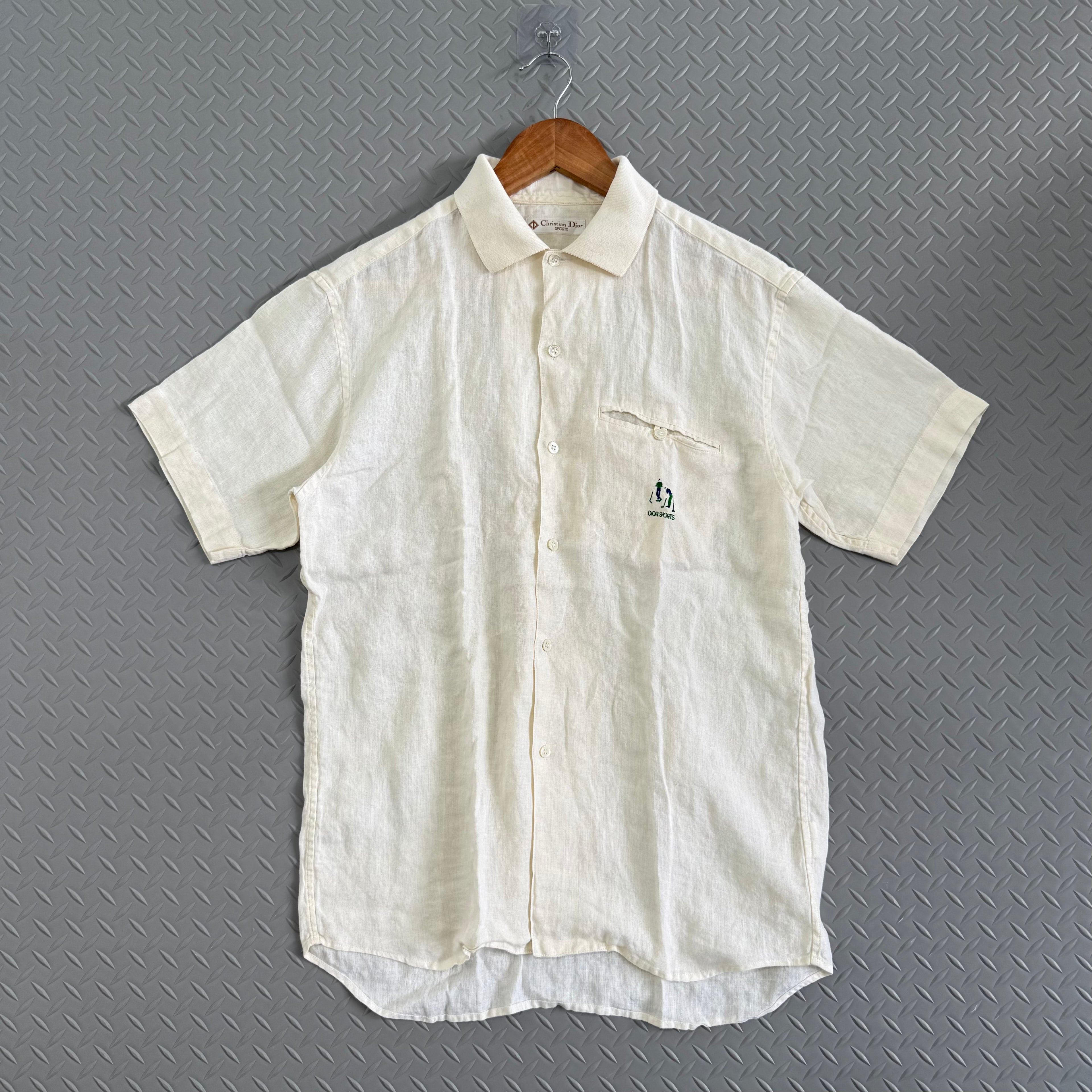Vintage Christian Dior Sport Linen Polo - Size M