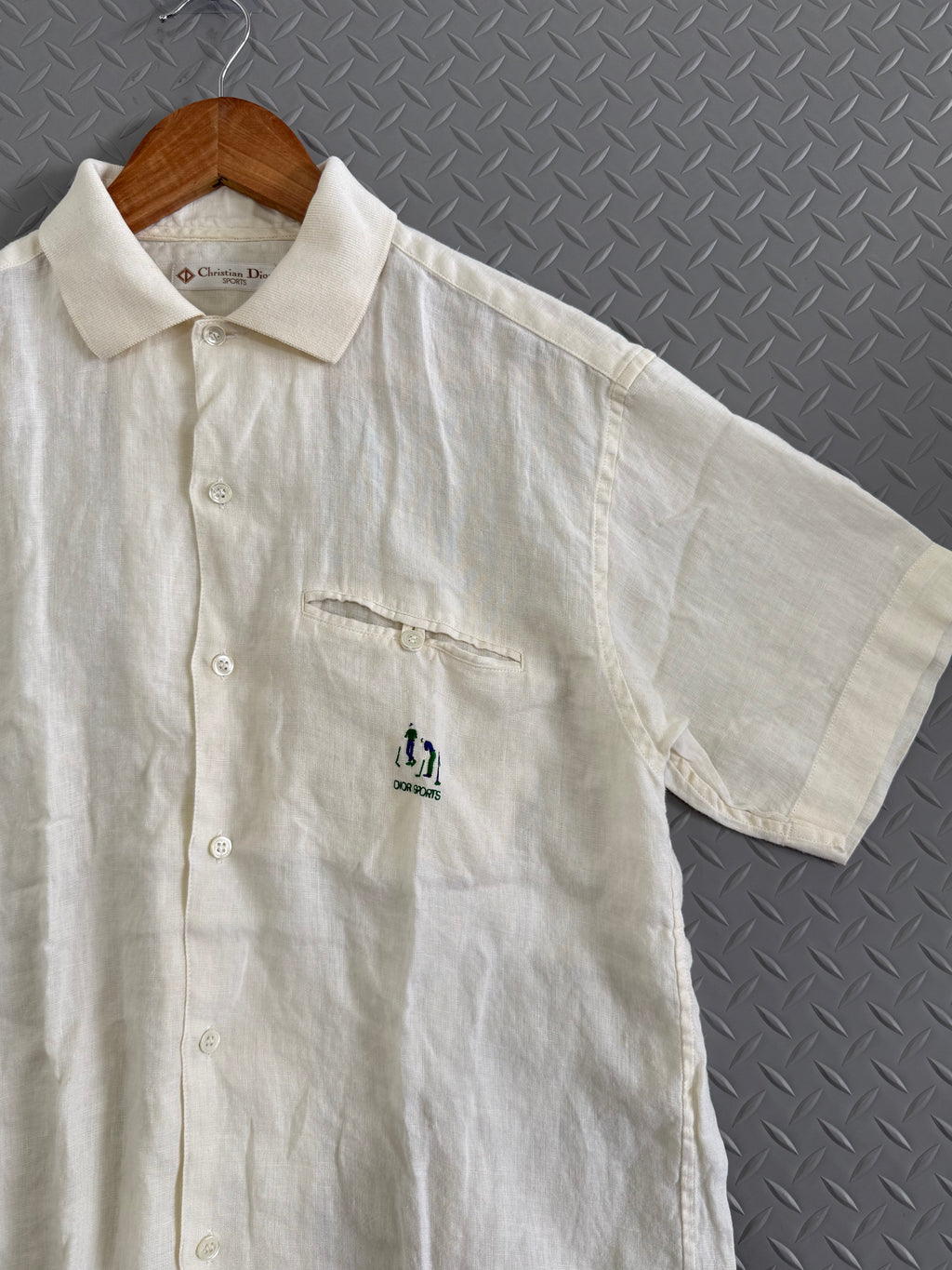 Vintage Christian Dior Sport Linen Polo - Size M