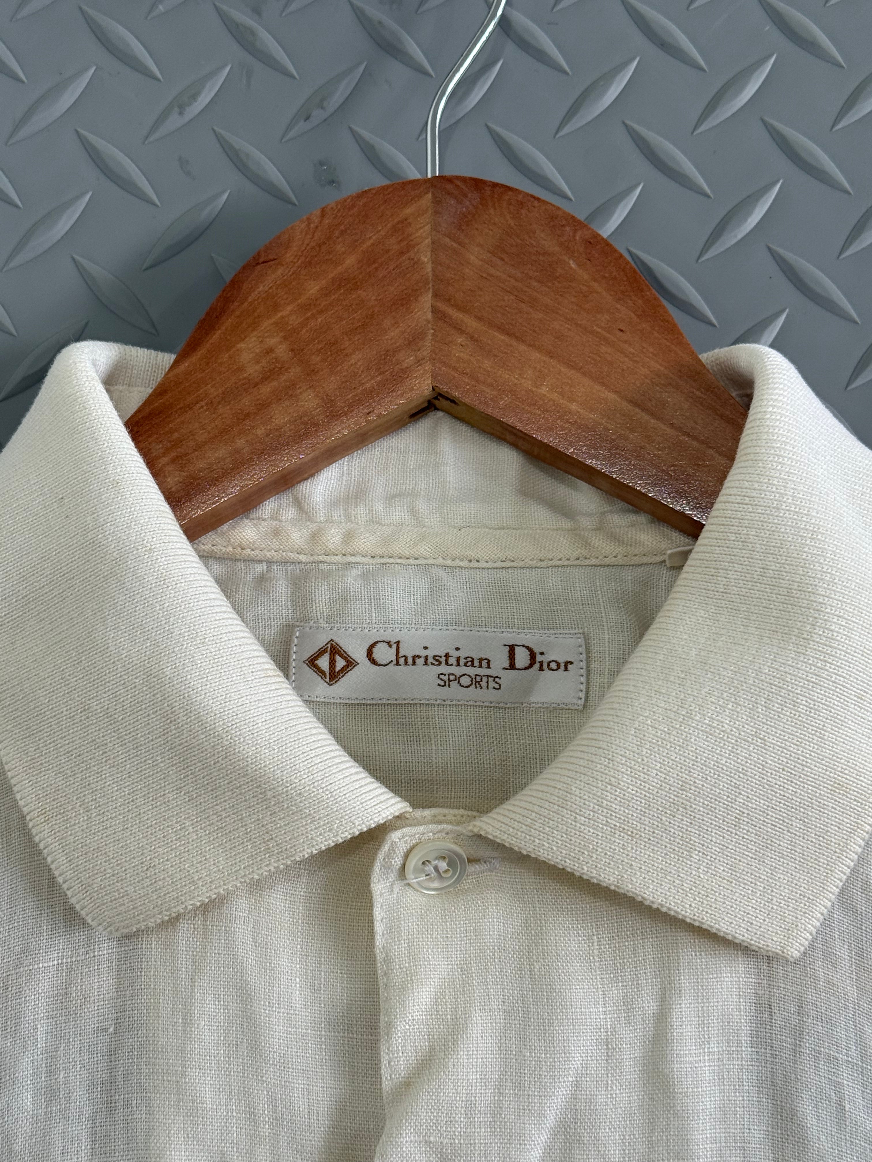 Vintage Christian Dior Sport Linen Polo - Size M