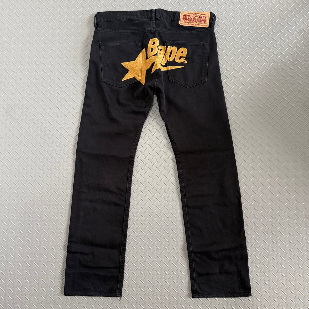 BAPE Embroiderd Logo Chino Pants - Size M
