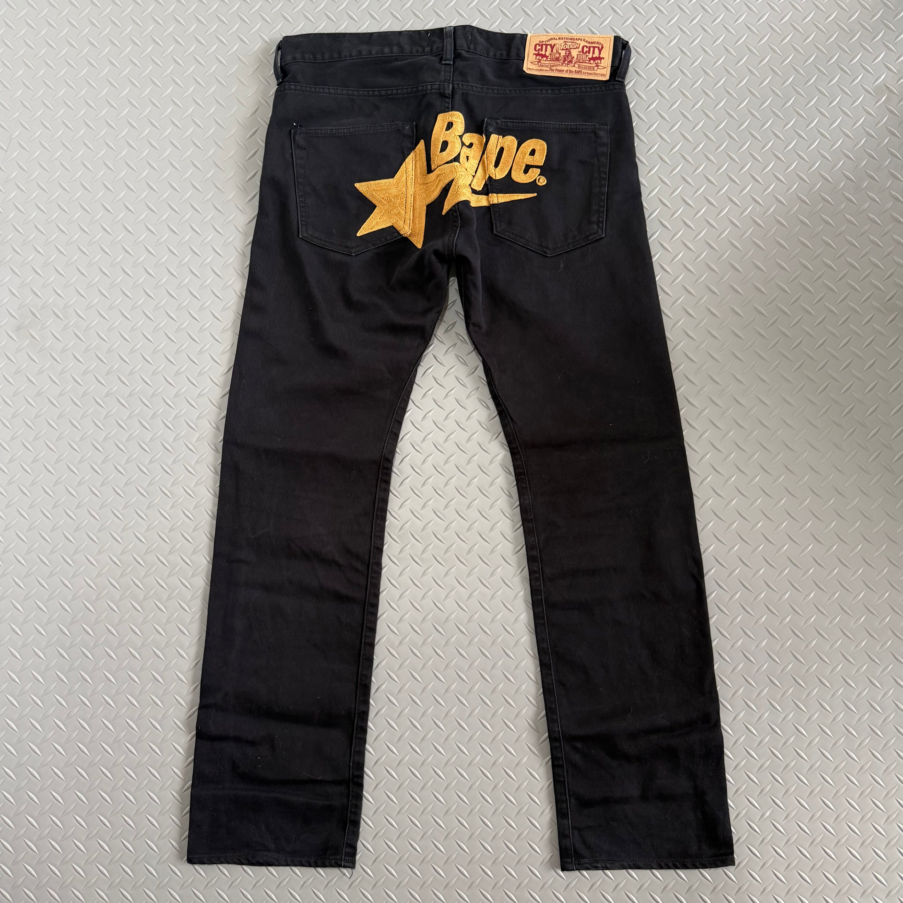 BAPE Embroiderd Logo Chino Pants - Size M