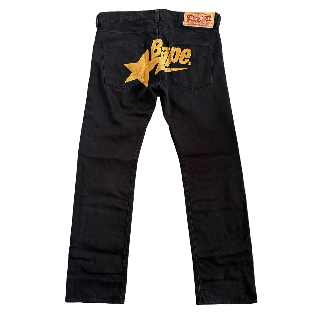BAPE Embroiderd Logo Chino Pants - Size M