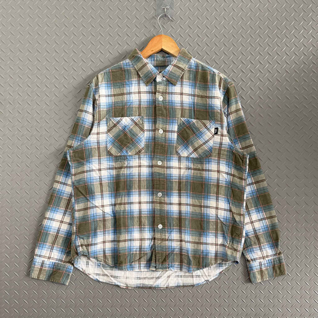 Stussy Adam Plaid Flannel Shirt - Size M