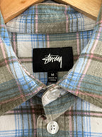 Stussy Adam Plaid Flannel Shirt - Size M