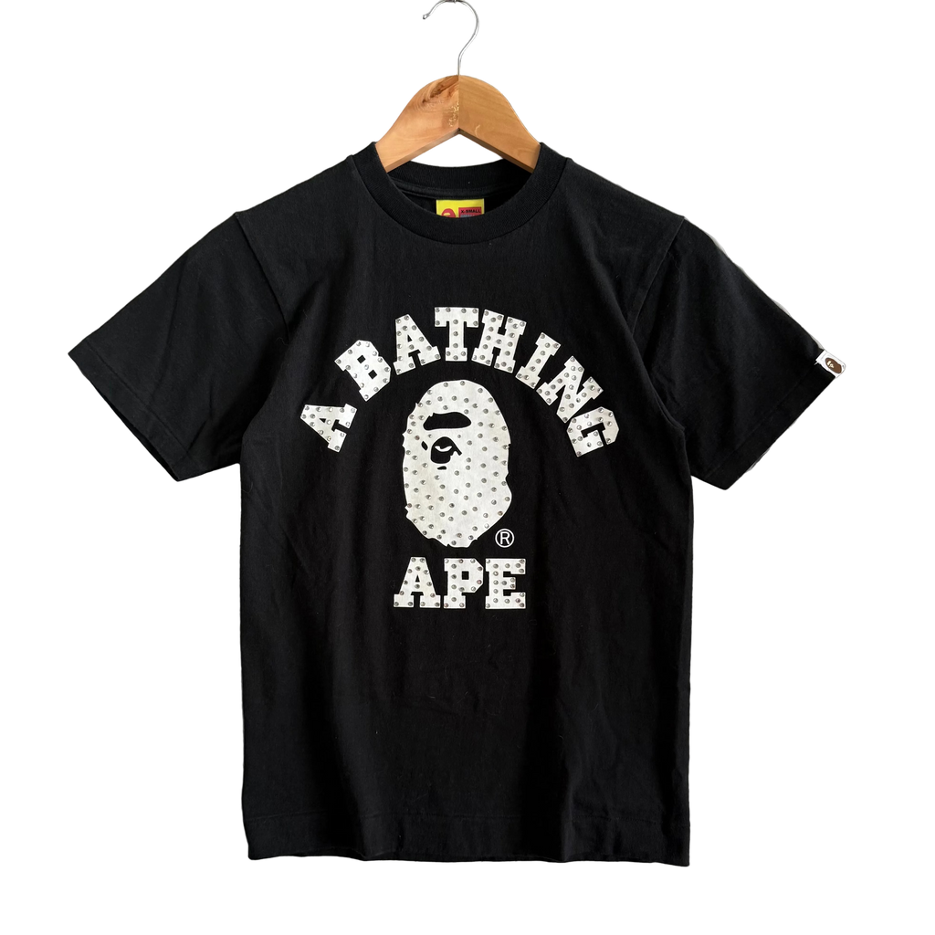 Vintage A Bathing Ape Swarovski Studded Tee - Size XS