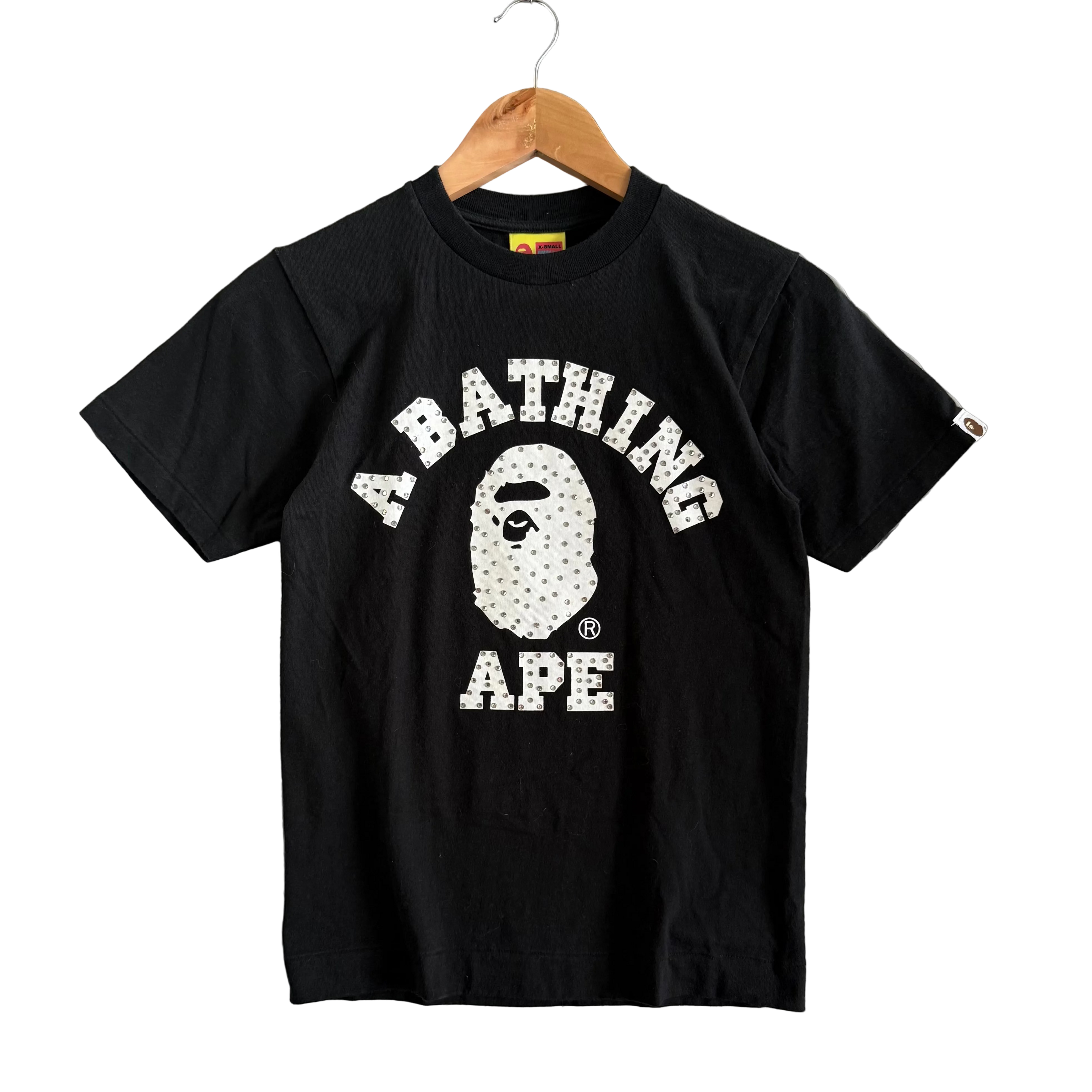 Vintage A Bathing Ape Swarovski Studded Tee - Size XS